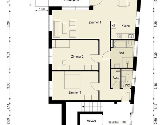 Sa/So - Termin 0172-3261193 - hochwertige Neubauwohnung zum kurzfristigen Erstbezug / Lift / Balkon / Terrasse / Winter…