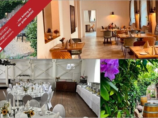 Juwel an der deutschen Weinstraße - Eventlocation, Hotel-Restaurant, Innenhof, Weingarten, Festsaal