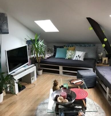 Tolle 2 Raum Dachgeschosswohnung mit Kaminofen, zentrale Lage