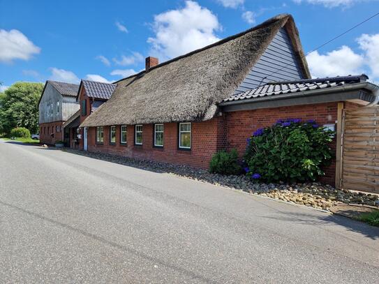 Saniertes Landhaus mit Ferienwohnung in Alleinlage nahe Husum