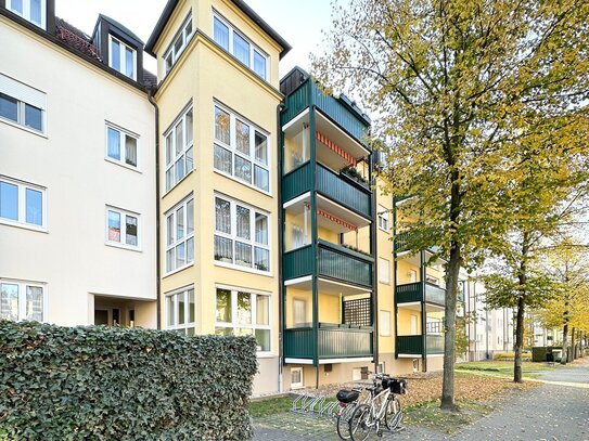 Ansprechende Hochparterre-Wohnung mit Balkon nahe der Elbe