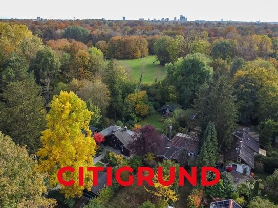 Unikat im Englischen Garten - Ca. 1.010 m² großes Grundstück mit renovierungsbedürftigem Altbestand