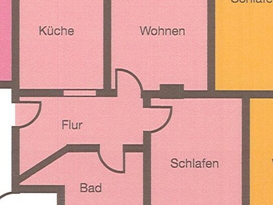 Neue Straße 3 - Zweiraumwohnung mit großzügigem Bad