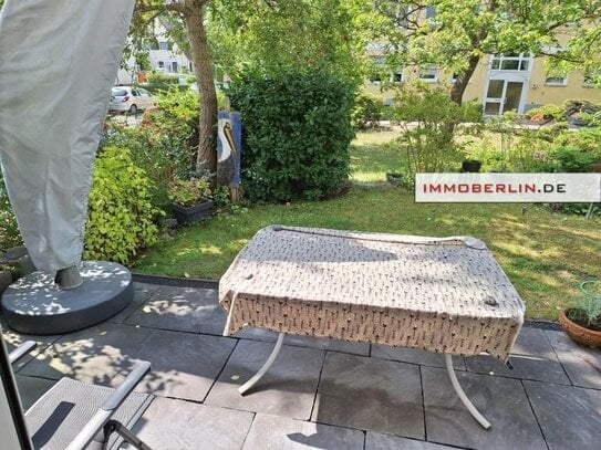 IMMOBERLIN.DE - Tolle Lage nah der Havel! Helle Erdgeschosswohnung mit Südwestterrasse