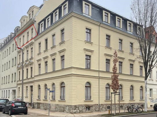 Erstbezug Neubaun innen, historisch außen, 2-Raum WHG, gehobene Ausstattung, EBK, Balkon