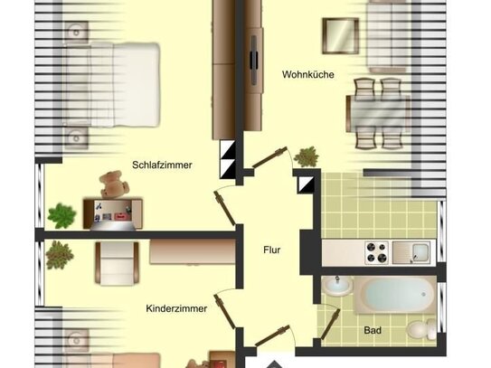 2-Zimmer-Wohnung in Bergkamen City