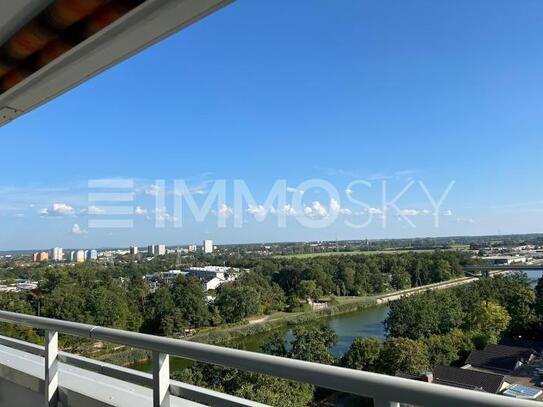 Ein Balkon mit Aussicht auf den Europakanal frisch renoviert