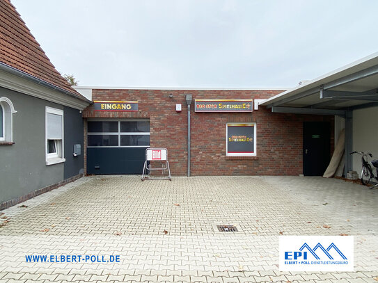 Gewerbehalle (ehemalige Spielhalle) mit Lagerraum zu vermieten.