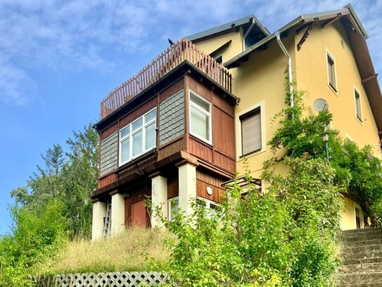 Zweifamilienhaus mit tollem Blick über die Stadt und das Elbtal