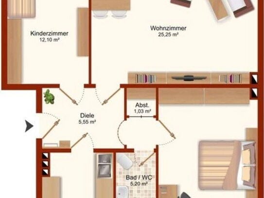 3-Zimmerwohnung mit Balkon & Loggia zzgl. Garage in Huchting - privat