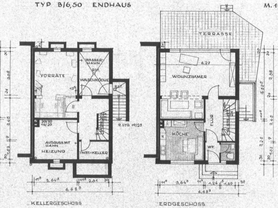 Reihenendhaus mit großem Garten