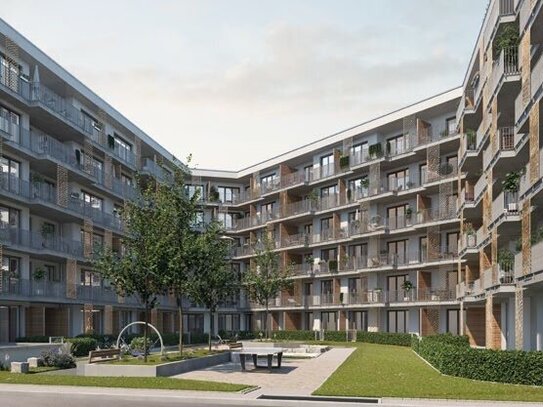 Exklusiver Neubau: Schönes & helles Appartement mit großzügigem Balkon zum Innenhof (1. OG)