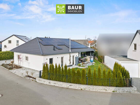 360°| Junger KfW 55 Bungalow (2018) mit moderner Ausstattung und großem Grundstück in Boms