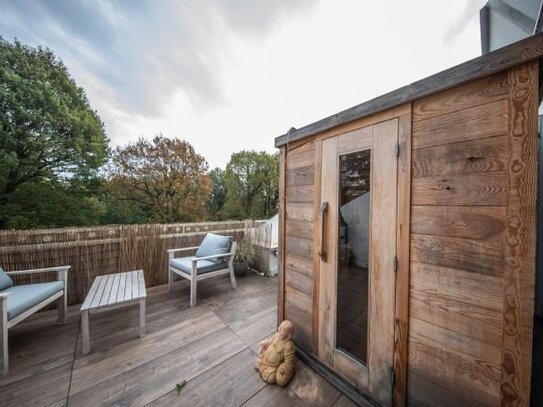 Ferienwohnung mit Sauna und Parkblick