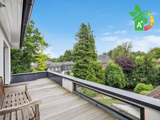 Wunderschöne Doppelhaushälfte mit Dachterrasse in Volksdorf