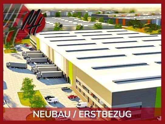 NEUBAU / ERSTBEZUG - RAMPE + EBEN - Lager-/Logistik (20.000 m²) & optional Büro zu vermieten