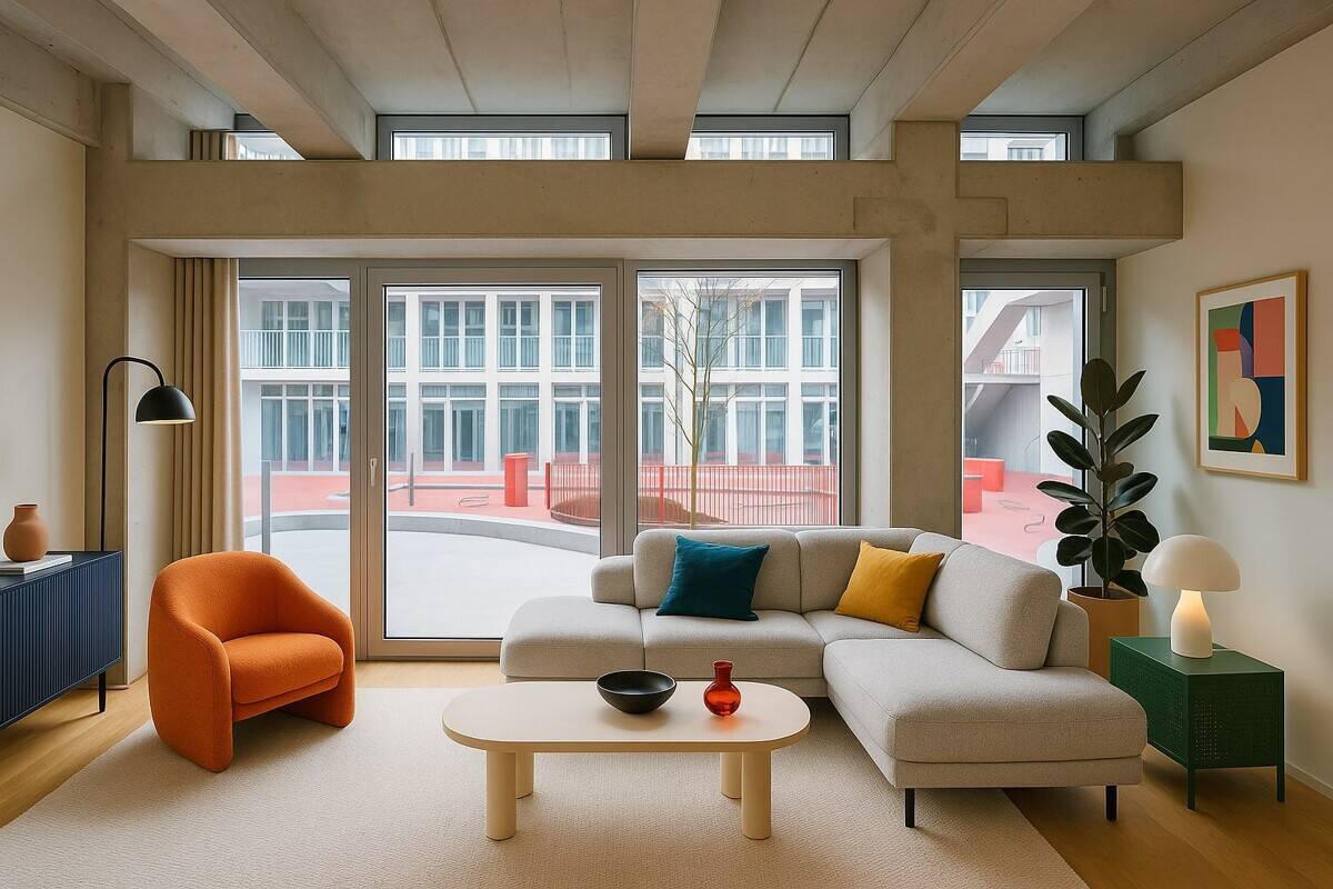 Stilvolles Studio-Apartment mit Einbauküche, bodentiefen Fenstern und Freisitz - Jetzt einziehen! - Photo 1