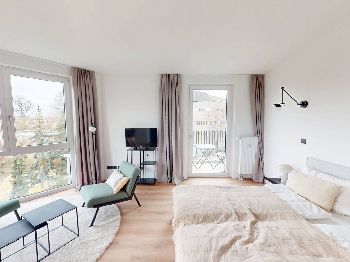 Dein Neustart in Berlin: Vollständig möbliertes Single-Apartment mit EINBAUKÜCHE und BALKON - Foto 1