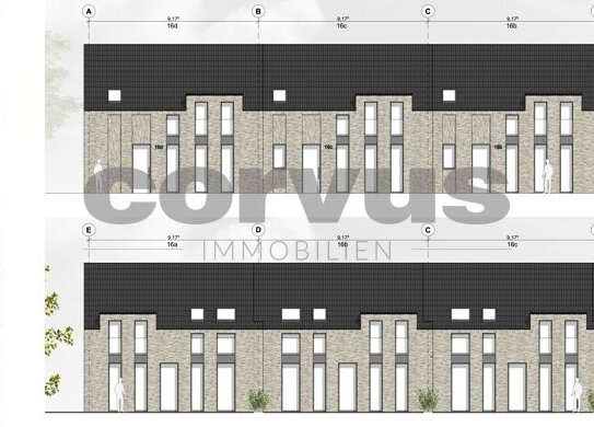 Entwicklungsgrundstück für 4 Reihenhäuser - MIT BAUGENEHMIGUNG -