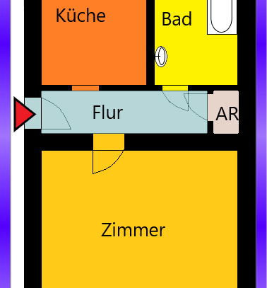 Hübsches Appartement im Erdgeschoss nur 2 Blocks vom Boxi