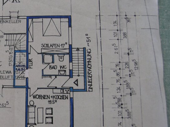 Langgöns - 2 Zimmer Souterrain Wohnung; nch Renovierung