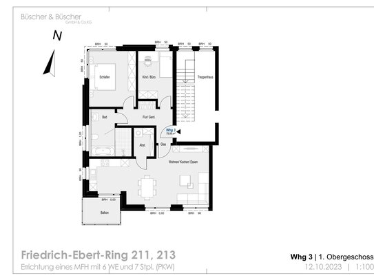 Wohnkomfort und Qualität Exklusive 3-Zimmer-Neubauwohnung in Rheine-Schotthock