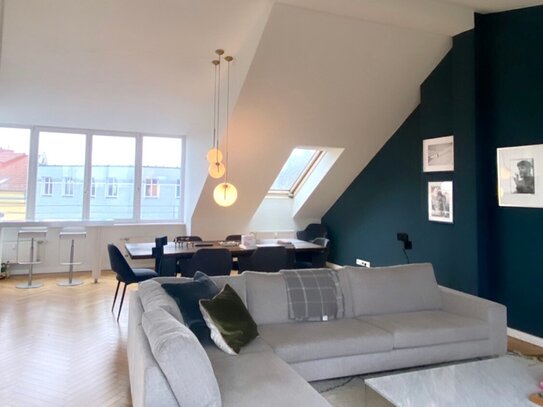 Rooftop Apartment Berlin-Mitte with sunny balcony and elevator (2 Rooms/89m2 - unfurnished)