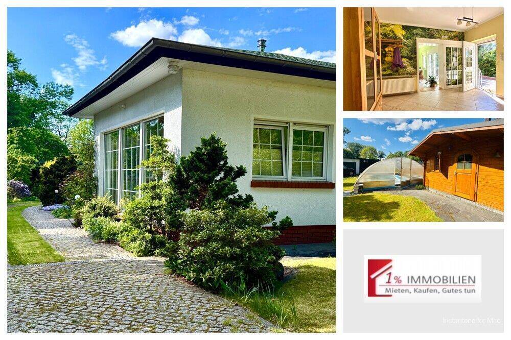 Einfamilienhaus im Bungalowstil mit Garten, Keller und Poolanlage in Neuenhagen zur Miete! - Photo 1