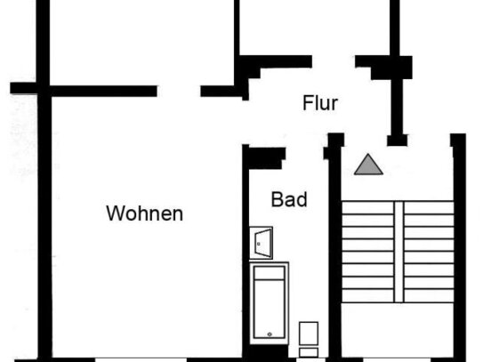 2-Zimmer-Wohnung in Essen Altendorf mit neuem Bad!