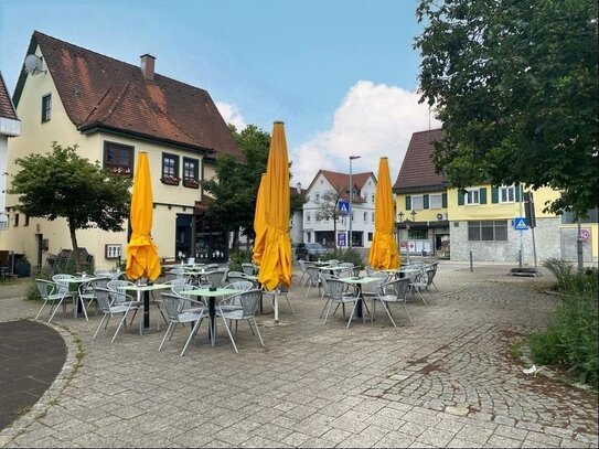 Eisdiele im Ortskern von Welzheim