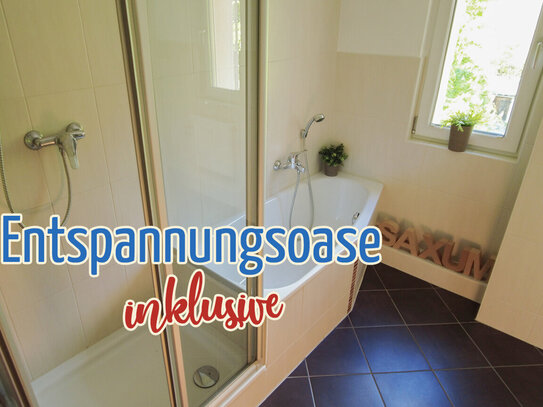 Entspannungsoase inklusive: Perfektes Bad mit Wanne und Dusche für pure Erholung!