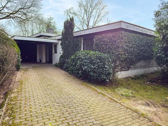 Bungalow mit großem Grundstück und Blick auf die Krückau