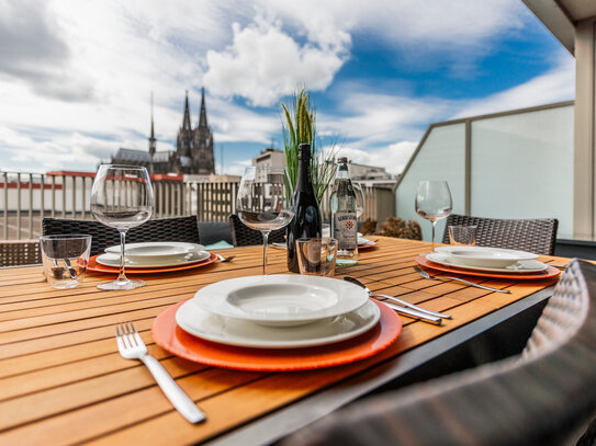 Lichtdurchflutete Einheit mit großzügiger Dachterrasse