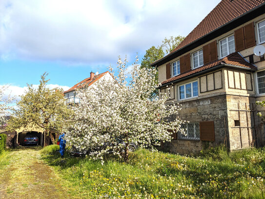 Villa mit Nebengebäude und großem Garten