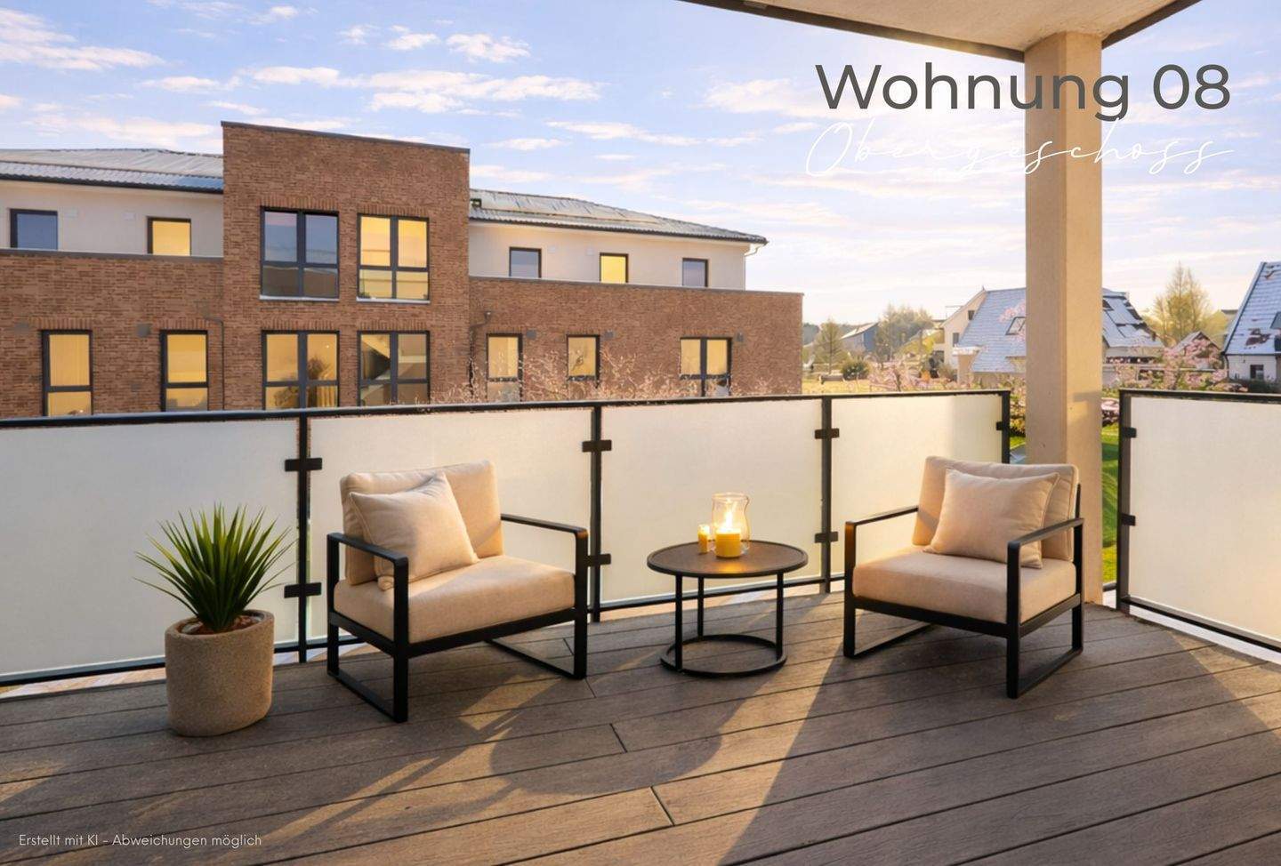 Immobilie in Lemförde - Förderfähige und grüne 3-Zimmer Obergeschosswohnung mit Balkon - Haus 3 - Bild 0