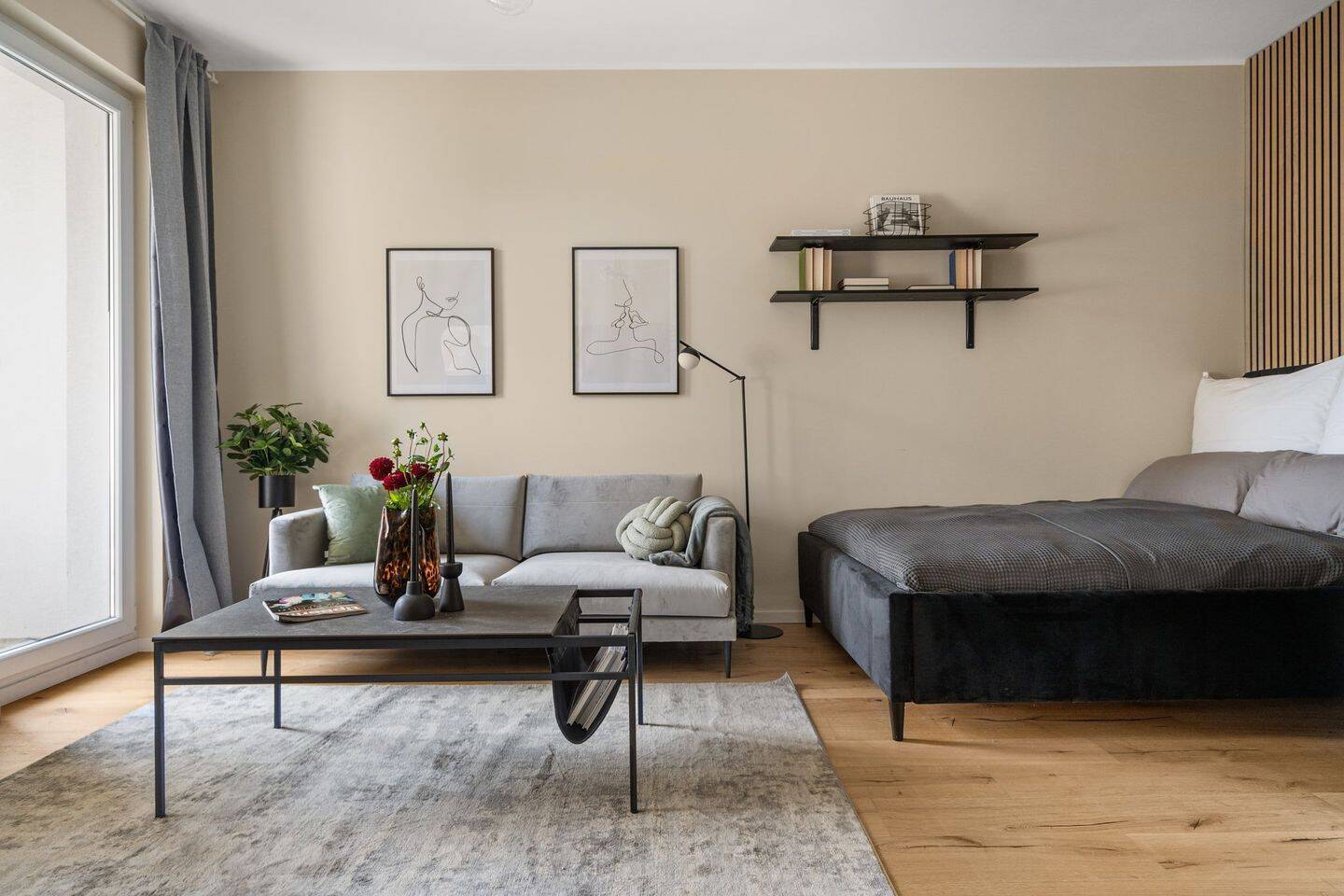 Möbliertes Studio-Apartment mit Balkon in Berlin-Neukölln - Foto 1