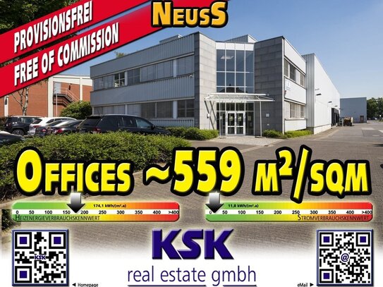 Sehr gut angebundene Bürofläche ~559 m²/sqm Very well connected office space