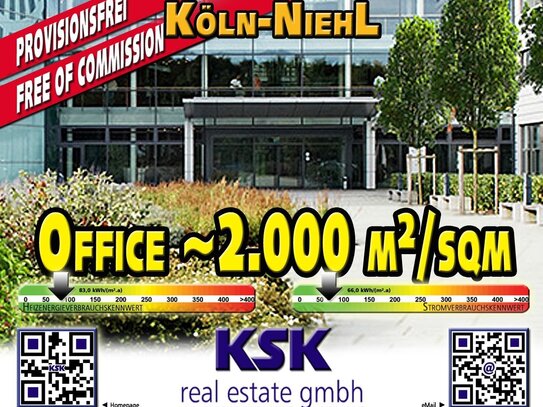 Autarke, moderne Büroetage 2.000 m²/sqm Self-sufficient, modern office floor