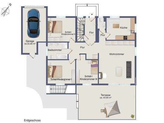 Frisch modernisiert - Gartenwohnung in Sackgassenlage, zentral in Adendorf - perfekt für jedes Alter