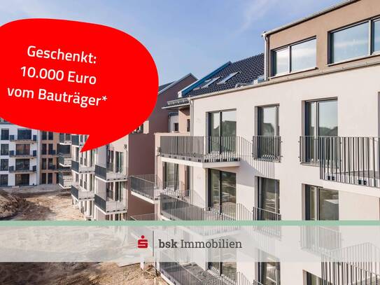 Moderne 3-Zimmer-Maisonette: EBK, 2 Bäder, Terrasse & Stellplatz