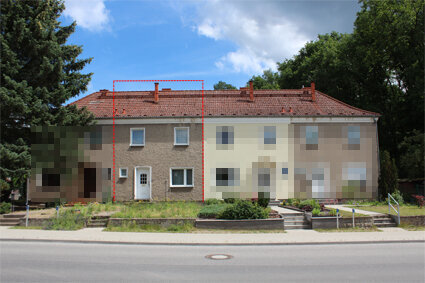 Sonniger Garten,Dachgeschoss mit Ausbaupotenzial, 220 m zum Kalksee