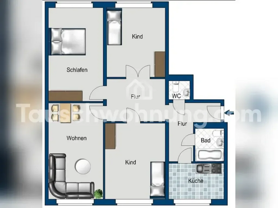 [TAUSCHWOHNUNG] Biete renovierte 4 Raum Wohnung in Dresden Altstadt an