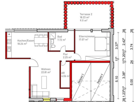 Erstbezug nach Kernsanierung Sommer/25. Großzügige Wohnung in einem 5-Familienhaus