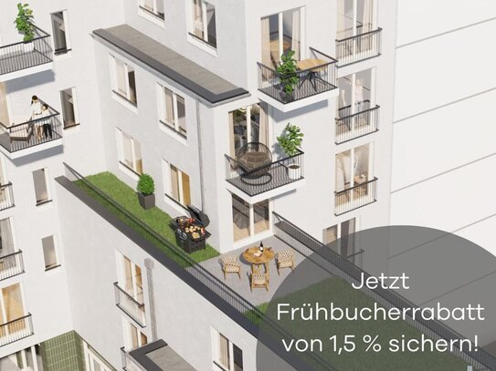 Neubauwohnung mit großer Dachterrasse im Herzen von Aachen: Jetzt Frühbucherrabatt von 1,5 % sichern