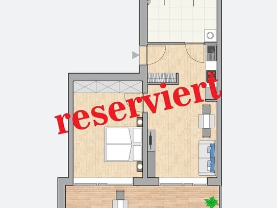 Helle Erdgeschosswohnung mit Terrasse, eigenem Gartenanteil und Eingang