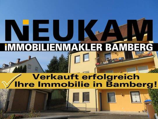 BAMBERG-BERGGEBIET: 2-FAMILIEN-HAUS+EINLIEGERWOHNUNG+2 GARAGEN AUF 394m2 FÜR 495.000,-EURO