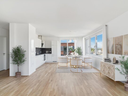 NEUBAU - Leben am Rhein - exklusive 4 Zimmer-Wohnung mit EBK und Balkon