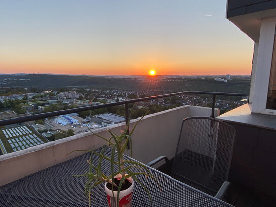 Möbliertes WG-Zimmer in Penthouse-Wohnung mit atemberaubender Aussicht, ALL-INKL: Nebenkosten, Reinigungskraft, Internet