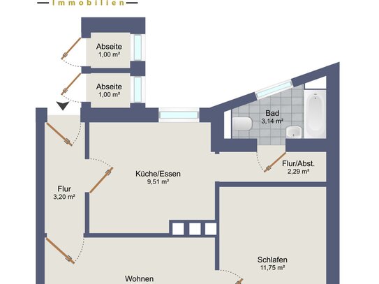 Schöne 2 Zimmer Wohnung - Erstbezug nach Renovierung