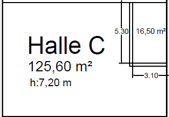 Kaltlager Halle mit Gemeinschaftlicher Freifläche